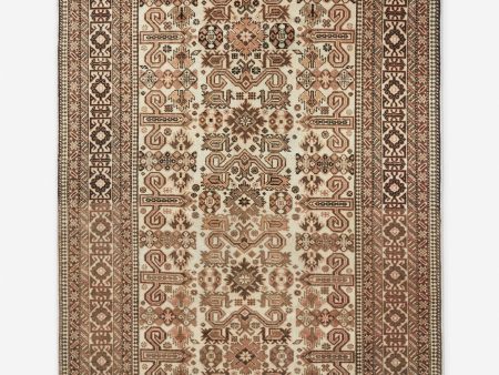 Vintage Turkish Hand-Knotted Wool Rug No. 237, 4 8  x 7  For Sale