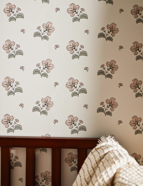 Vintage Floral Wallpaper by Rylee + Cru Hot on Sale