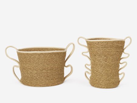 Verso Baskets (Set of 2) by Ferm Living Sale