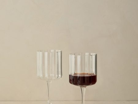 Wave Wine Glass (Set of 2) by FAZEEK For Cheap