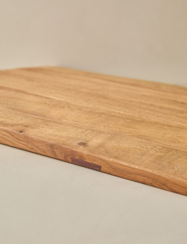 Handcrafted Rectangular Oak Serving Board by etúHOME For Cheap