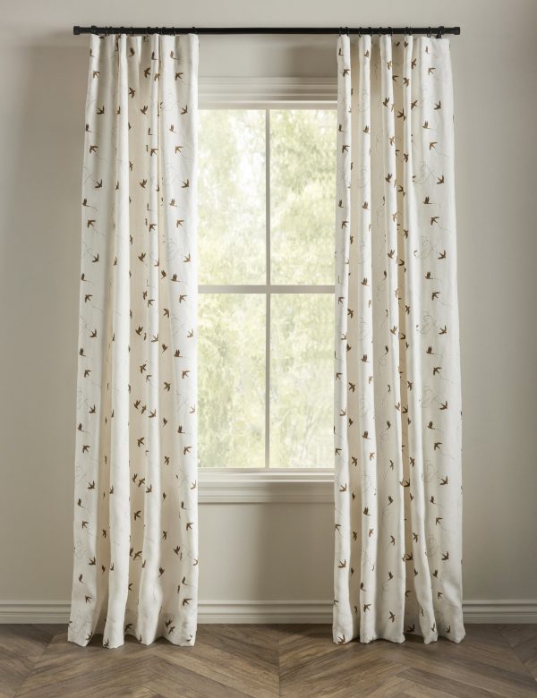 Sparrow Linen Curtain Panel by Rylee + Cru Discount