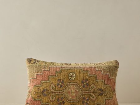 Vintage Lumbar Pillow No. 67, 12  x 20  Online now