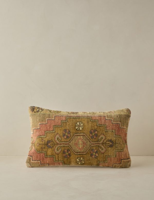 Vintage Lumbar Pillow No. 67, 12  x 20  Online now