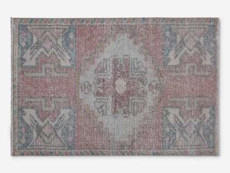 Vintage Turkish Hand-Knotted Wool Mini Rug No. 283, 1 6  x 3  For Sale