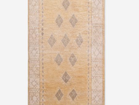 Vintage Moroccan Hand-Knotted Wool Rug No. 58, 5 3 x 11 10  Discount