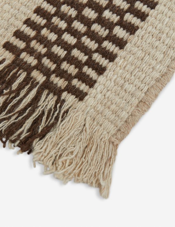 Anders Morrocan-Style Handwoven Wool Rug Swatch 12 x12  For Discount