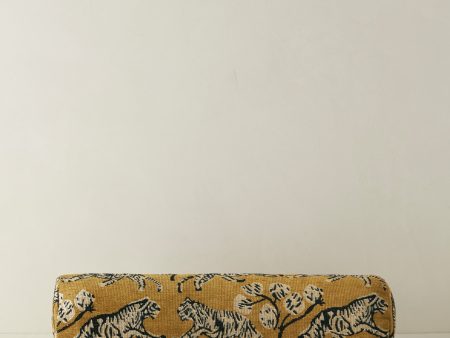 Tiger Jacquard Bolster Pillow by Sarah Sherman Samuel Cheap