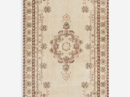 Vintage Turkish Hand-Knotted Wool Rug No. 294, 4 10  x 8 11  For Sale