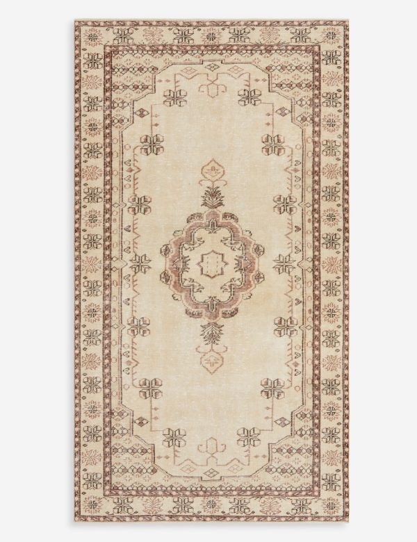 Vintage Turkish Hand-Knotted Wool Rug No. 294, 4 10  x 8 11  For Sale