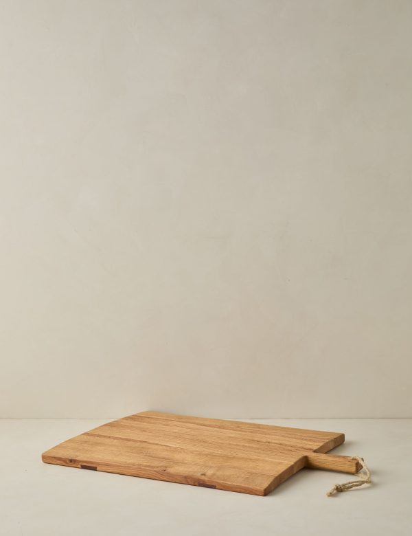 Handcrafted Rectangular Oak Serving Board by etúHOME For Cheap