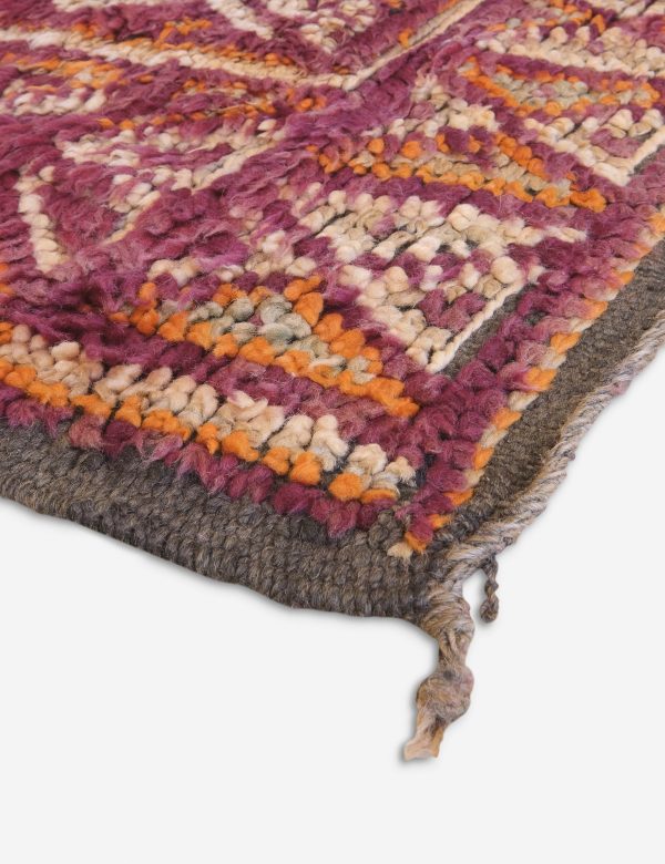 Vintage Moroccan Hand-Knotted Wool Rug No. 51, 6 10 x 9 11  Online now