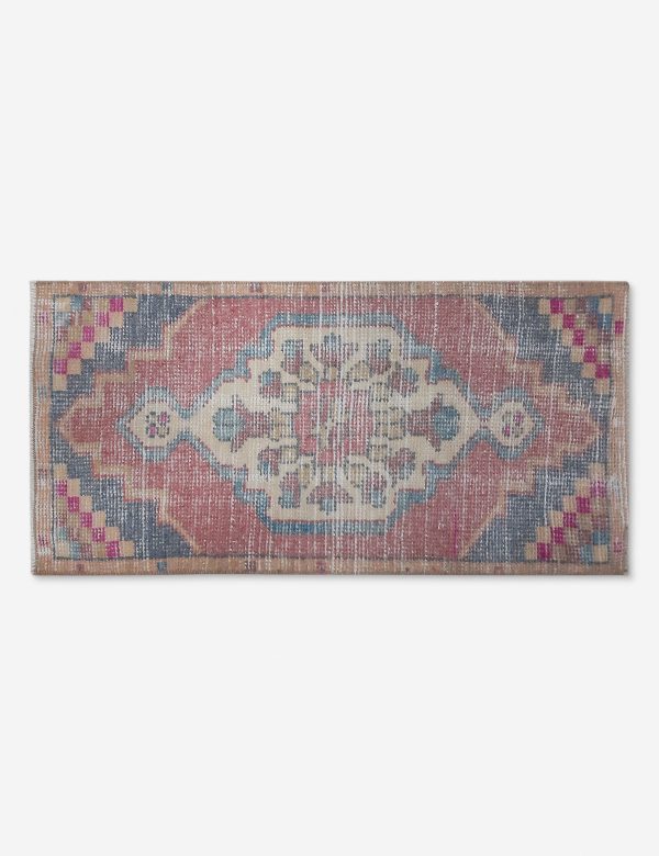 Vintage Turkish Hand-Knotted Wool Mini Rug No. 277, 1 4  x 3  Sale