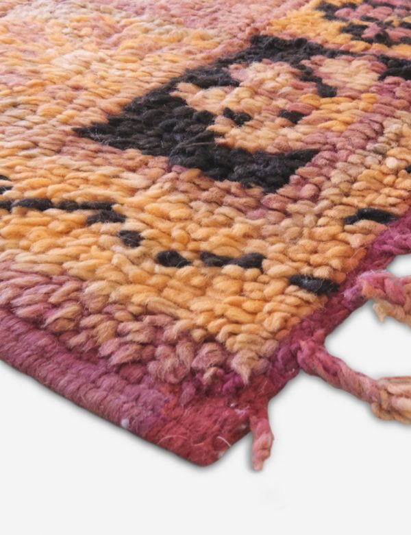 Vintage Moroccan Hand-Knotted Wool Rug No. 63, 6  x 12 3  Online Sale