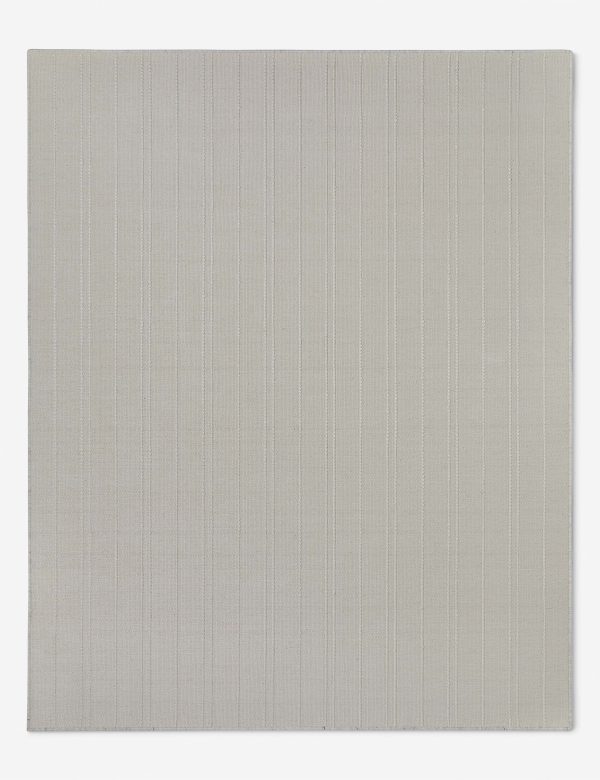 Custom Vellani Flatweave Rug, Ivory Swatch 5.5  x 6  For Sale