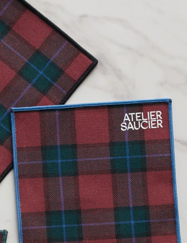 Jubilee Plaid Cocktail Napkins (Set of 4) by Atelier Saucier on Sale