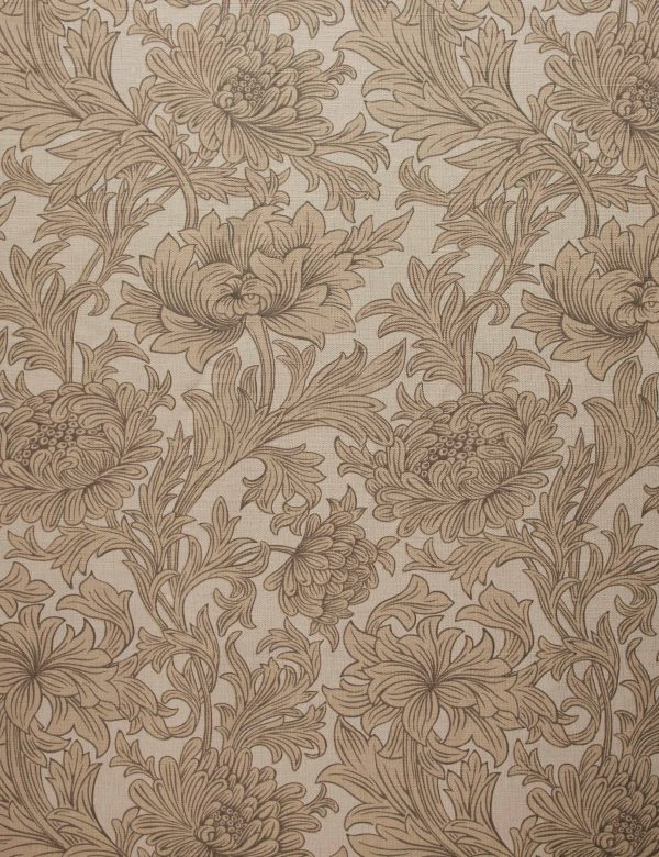 Chrysanthemum Linen Blend Fabric by Morris & Co. For Cheap