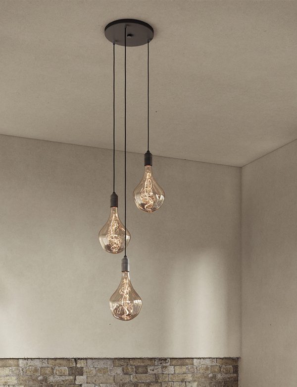 Triple Pendant Light with Voronoi II by Tala For Sale