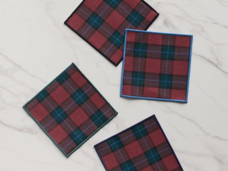 Jubilee Plaid Cocktail Napkins (Set of 4) by Atelier Saucier on Sale