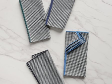 Noir Royale Napkins (Set of 4) by Atelier Saucier Online now