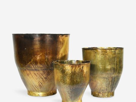 Nile Metal Planter Pots (Set of 3) Discount