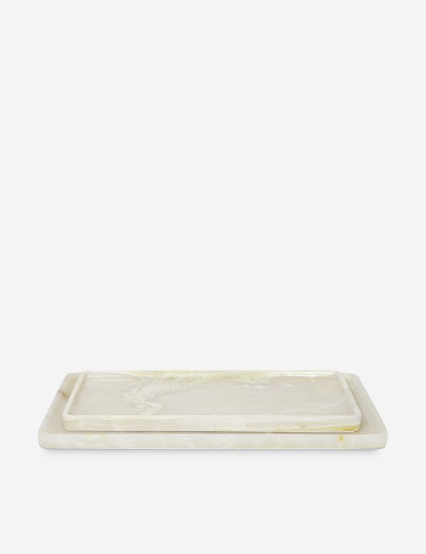 Jade Trays (Set of 2) by Regina Andrew For Sale