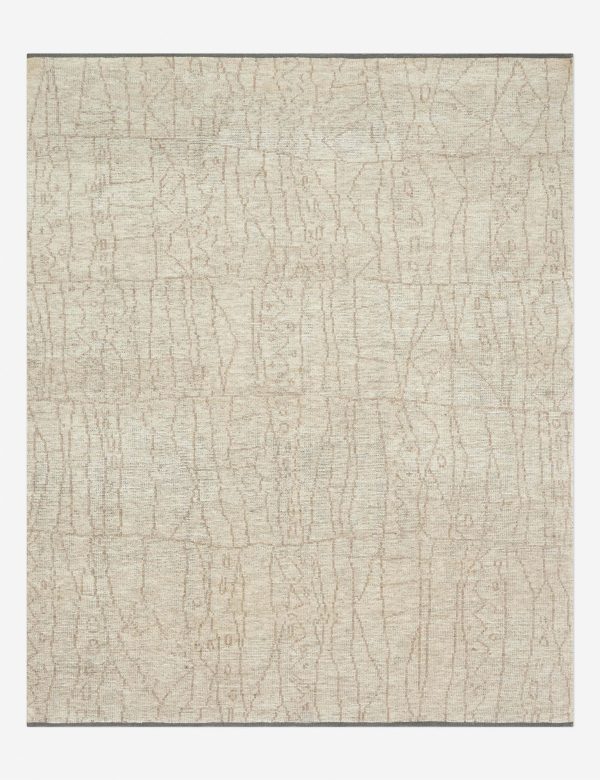 Acala Hand-Knotted Wool-Blend Rug For Sale