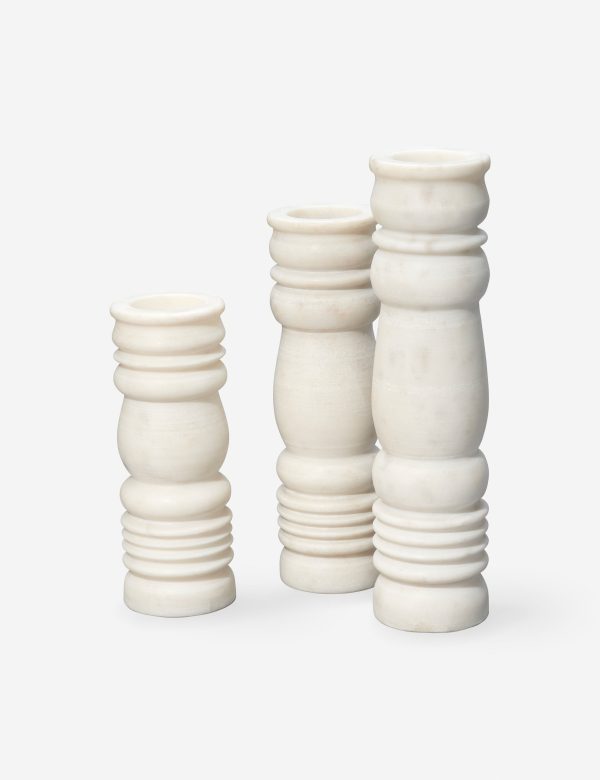 Vasha Candlesticks (Set of 3) Online now