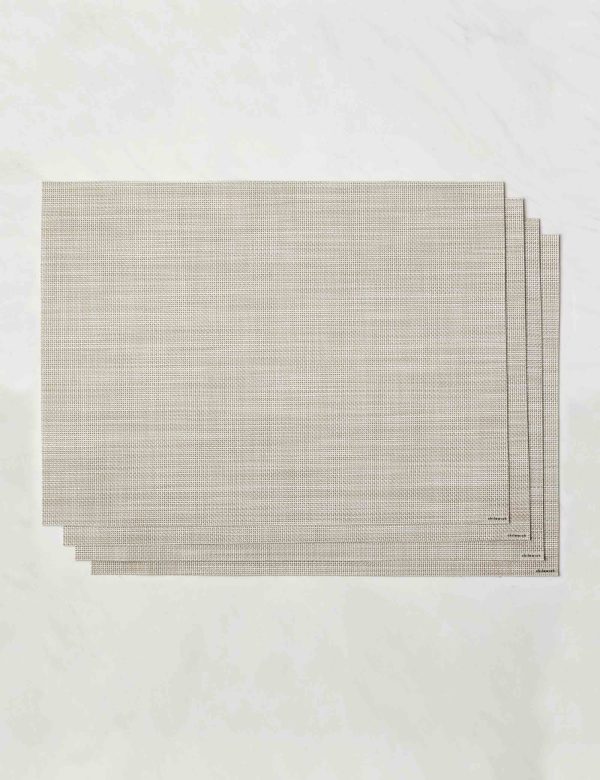 Mini Basketweave Rectangle Placemat (Set of 4) by Chilewich For Discount