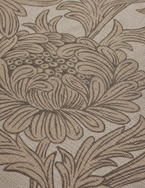 Chrysanthemum Linen Blend Fabric by Morris & Co. For Cheap