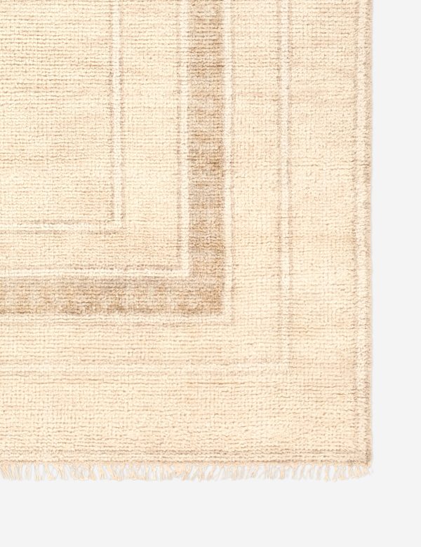 Villa Hand-Knotted Wool Rug For Cheap